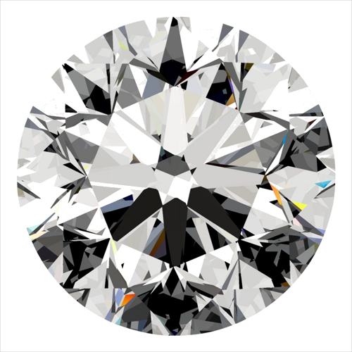 0.5 carat D-VVS1 Very Good cut Natūralus Round Deimantas (1)
