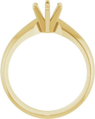 Sužadėtuvių Žiedas „Solitaire“ 14k yellow gold Oval 7mm x 5mm (2)