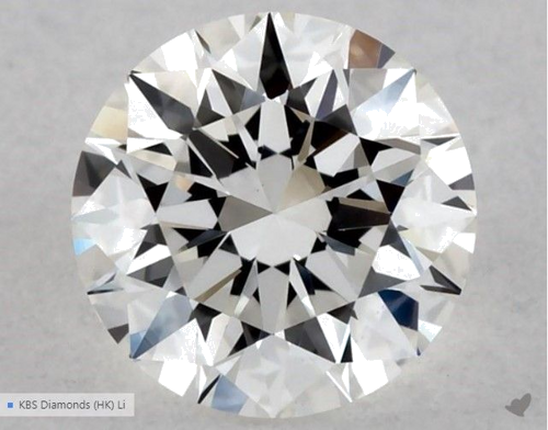 0.51 carat G-VVS2 Excellent cut Natūralus Round Deimantas (1)