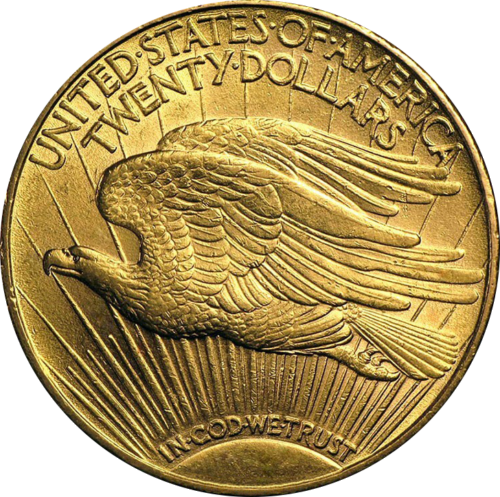 20 долларов Двойной орел Святого Годена (1907-1933) США золотая монета (1)