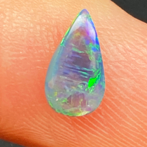 0.63 carat BLACK Pear Opal (1)