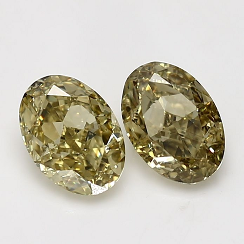 1.0 carat Fancy Brownish Yellow-VS1 Natūralus Oval Deimantas (1)