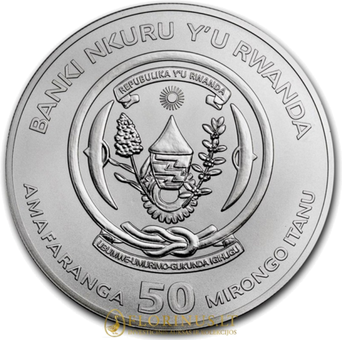 1 oz Jūrų Uncija Endeavour, Ruanda 2018 sidabrinė moneta (2)