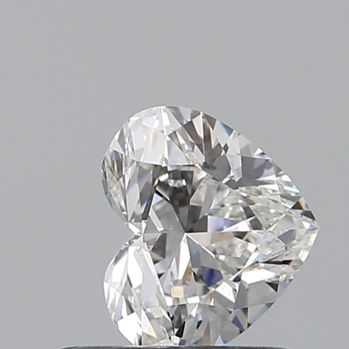 0.53 carat G-VVS1 Natūralus Heart Deimantas (1)