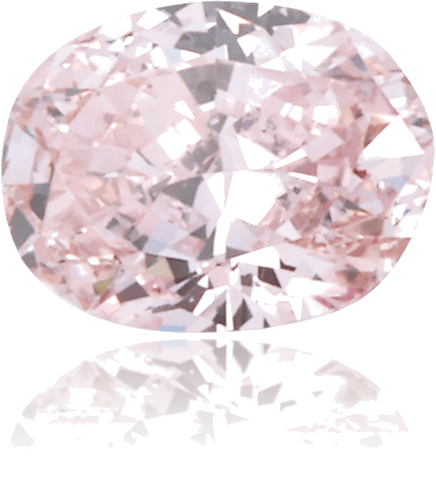 0.41 carat Fancy Intense Pink-SI1 Natūralus Oval Deimantas (1)