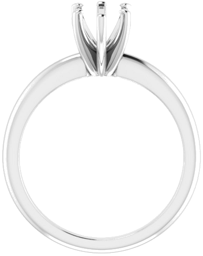 Platinum  9x6 mm Pear Solitaire Engagement Ring Mounting (2)