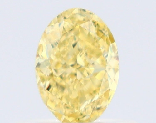 0.5 carat Fancy Intense Yellow-VS2 Natūralus Oval Deimantas (1)