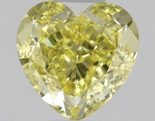 0.51 carat Fancy Intense Yellow-VS2 Natūralus Heart Deimantas (1)