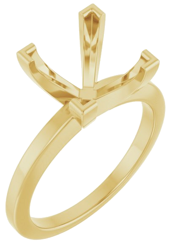 Sužadėtuvių Žiedas 14k yellow gold Square 8mm (1)