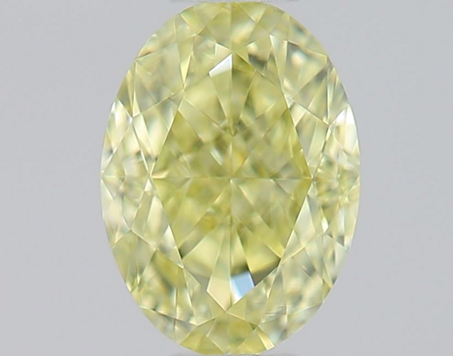 0.5 carat Fancy Light Yellow-VS1 Natūralus Oval Deimantas (1)