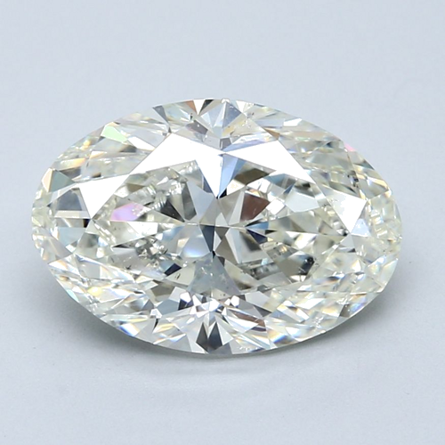 4.02 carat K-SI2 Natūralus Oval Deimantas (1)
