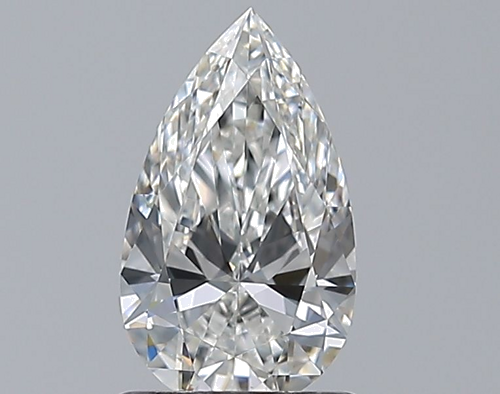 0.91 carat F-VVS1 Natūralus Pear Deimantas (1)