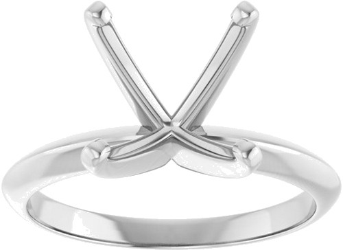 Sužadėtuvių Žiedas „Light Solitaire“ 585 Baltojo Aukso Round 10.2mm x 10.6mm (3)