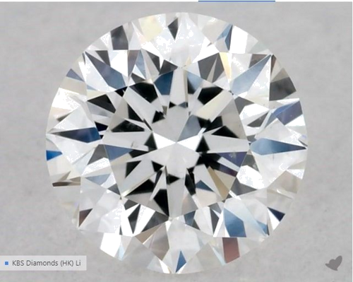 0.5 carat E-VS2 Excellent cut Natūralus Round Deimantas (1)