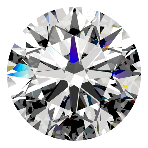 0.55 carat F-VVS1 Excellent cut Natūralus Round Deimantas (1)