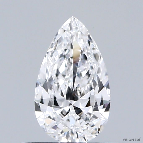 0.43 carat D-IF Natūralus Pear Deimantas (1)