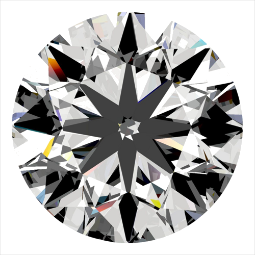 0.4 carat D-VS2 Very Good cut Natūralus Round Deimantas (1)