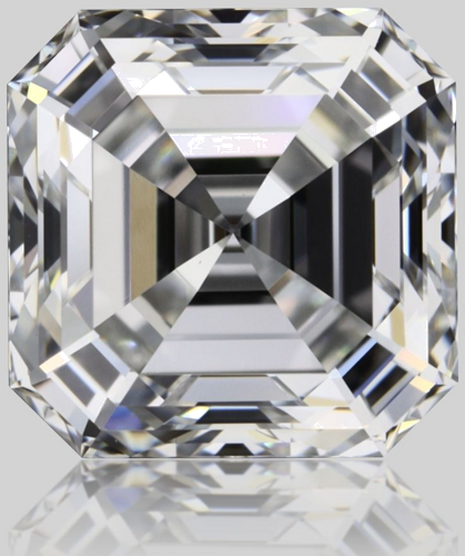 1.04 carat F-VVS1 Natūralus Asscher Deimantas (1)