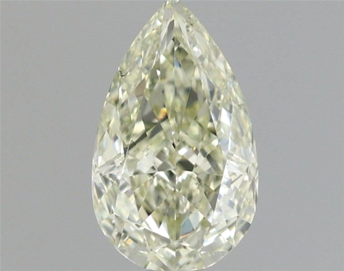 0.75 carat Fancy Green-VS2 Natūralus Pear Deimantas (1)