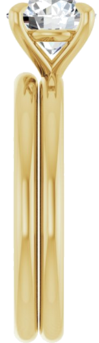 Sužadėtuvių Žiedas „Claw-Prong Solitaire“ 14k yellow gold Round 7mm (9)
