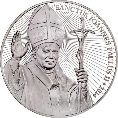 Pope John Paul II's canonization silver medal (1)