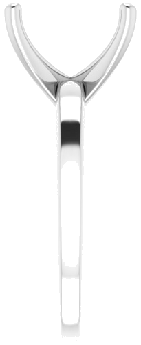 Sužadėtuvių Žiedas „Solitaire“ 585 Baltojo Aukso Emerald 10mm x 8mm (4)