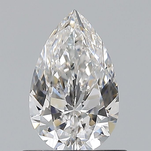 0.7 carat F-VVS2 Natūralus Pear Deimantas (1)
