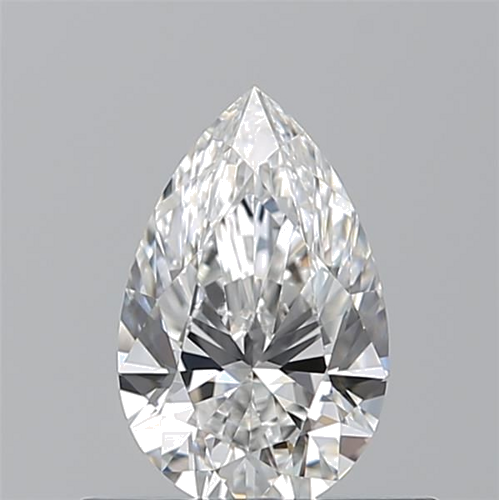 0.54 carat F-VVS2 Natūralus Pear Deimantas (1)