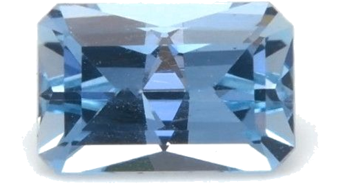 0.38 carat BLUE Radiant Aquamarine (1)