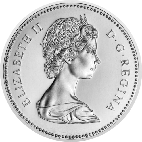 1 dollar Canada Elizabeth II silver coin (2)