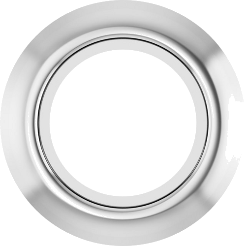 14K White 4.1 mm Round Bezel-Set Slide Pendant Mounting (1)