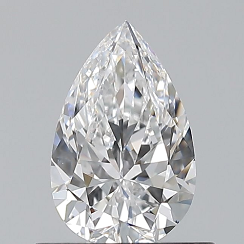 0.6 carat D-VS1 Natūralus Pear Deimantas (1)