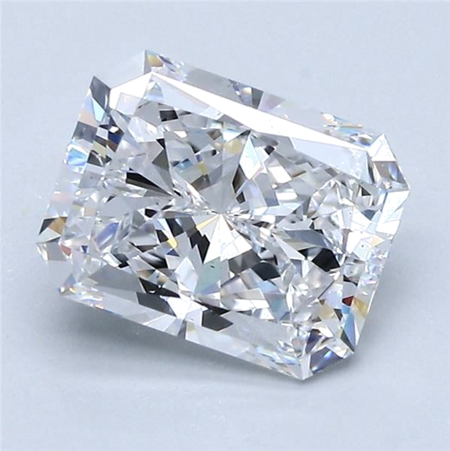 2.5 carat D-VS2 Natūralus Radiant Deimantas (1)