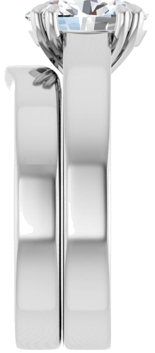 Sužadėtuvių Žiedas „Solitaire“ 585 Baltojo Aukso Oval 9mm x 7mm (9)