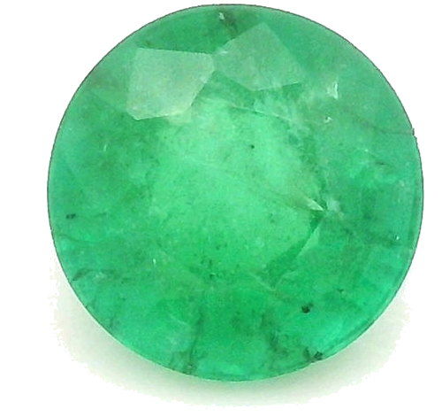 0.66 carat GREEN Round Smaragdas (1)