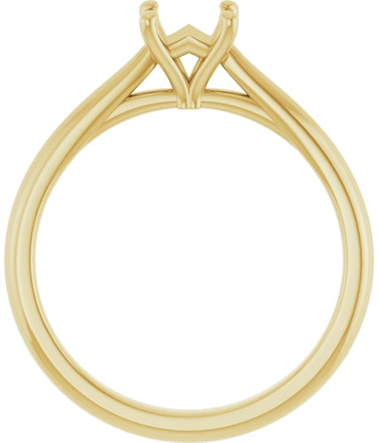 Sužadėtuvių Žiedas „Solitaire“ 14k yellow gold Square 4.5mm (2)
