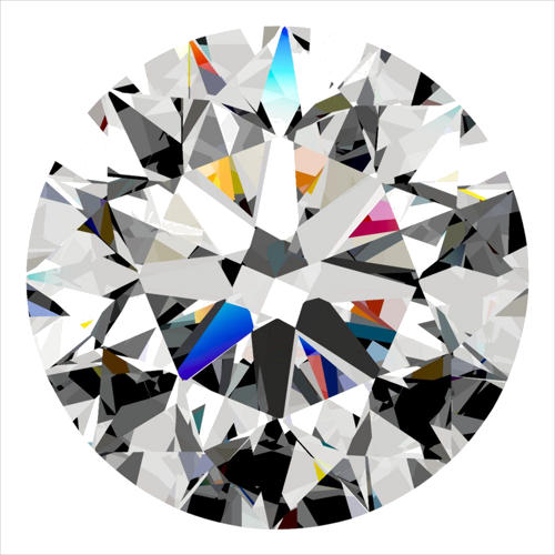 0.5 carat G-VS2 Excellent cut Natūralus Round Deimantas (1)