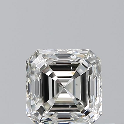 0.52 carat J-SI1 Natūralus Asscher Deimantas (1)