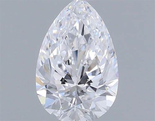 0.6 carat D-VVS2 Natūralus Pear Deimantas (1)
