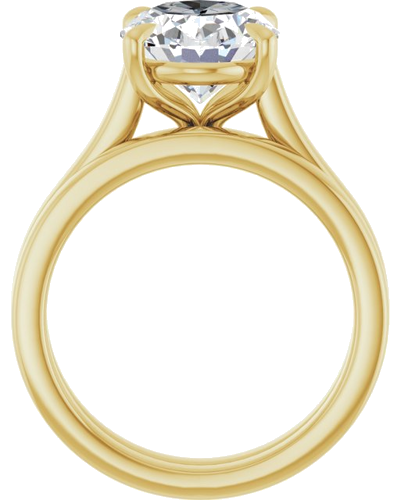 Sužadėtuvių Žiedas „Claw-Prong“ 14k yellow gold Oval 11mm x 9mm (7)