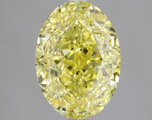 3.0 carat Fancy Yellow-SI2 Natūralus Oval Deimantas (1)