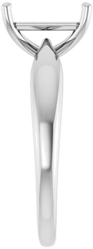 Sužadėtuvių Žiedas „Solitaire“ 585 Baltojo Aukso Emerald 9mm x 7mm (4)