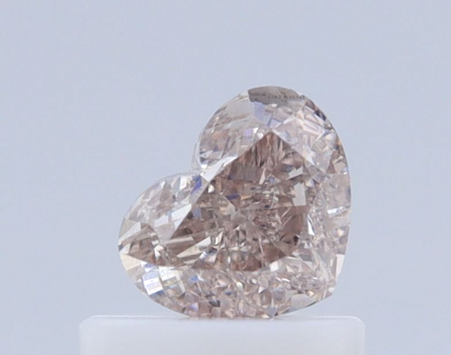 0.51 carat Fancy Light Pinkish Brown-VS1 Natūralus Heart Deimantas (1)