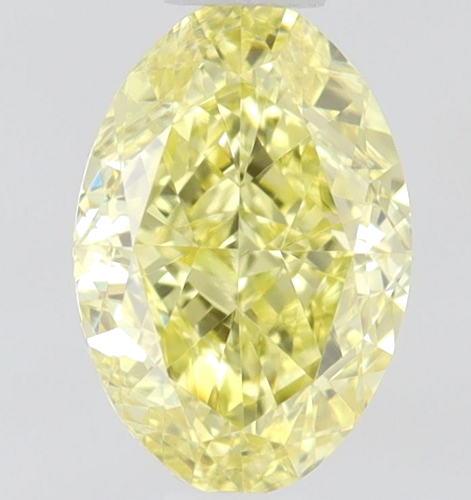 0.45 carat Fancy Intense Yellow-VVS2 Natūralus Oval Deimantas (1)