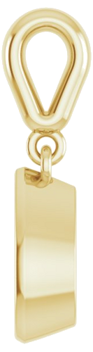 Pakabukas „Bezel-Set“ 585 Geltonojo Aukso Pear Shape 8mm x 5mm (3)