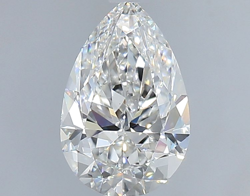 1.0 carat F-VS2 Natūralus Pear Deimantas (1)