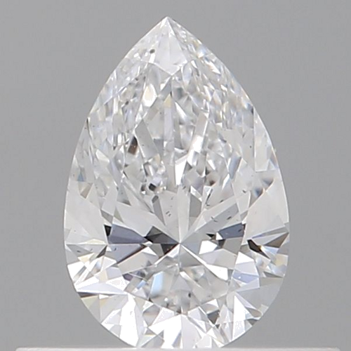 0.4 carat D-VS2 Natūralus Pear Deimantas (1)