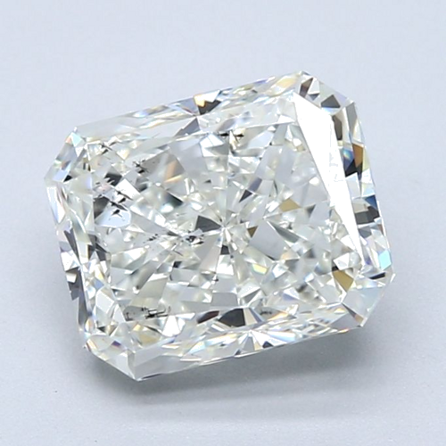 3.02 carat J-SI2 Natūralus Radiant Deimantas (1)