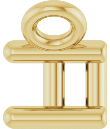 Pakabukas „Baguette Solitaire“ 585 Geltonojo Aukso Straight Baguette 4mm x 2mm (3)