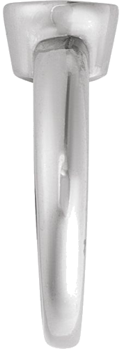 Sužadėtuvių Žiedas „Bezel-Set Solitaire“ 585 Baltojo Aukso Round 5.8mm (3)